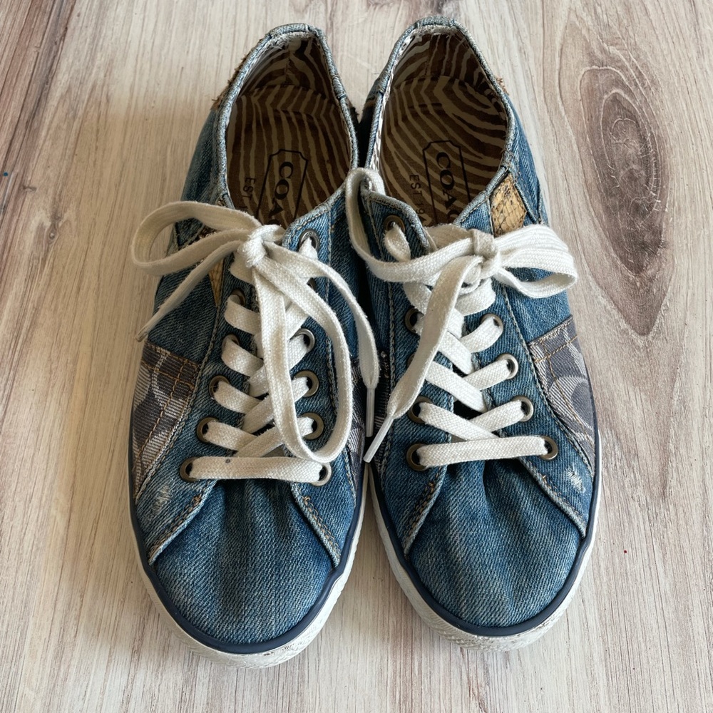 Coach Shoes, Coach Signature Shoes, Coach Logo Shoes, Coach Patchwork - Picture 3 of 10